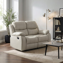Load image into Gallery viewer, Wilson Manual 2 Seater Recliner Sofa - Beige