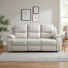 Load image into Gallery viewer, Wilson Manual 3 Seater Recliner Sofa - Beige