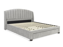 Load image into Gallery viewer, Barney Super King Bed Frame With Storage - Light Grey