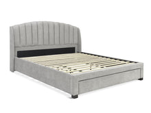Load image into Gallery viewer, Barney Super King Bed Frame With Storage - Light Grey
