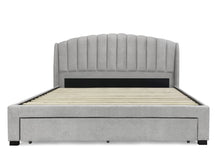 Load image into Gallery viewer, Barney Super King Bed Frame With Storage - Light Grey
