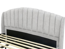 Load image into Gallery viewer, Barney Super King Bed Frame With Storage - Light Grey
