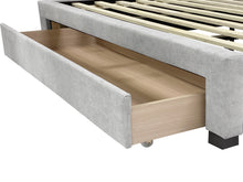 Load image into Gallery viewer, Barney Super King Bed Frame With Storage - Light Grey

