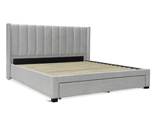 Load image into Gallery viewer, Hogan Super King Bed Frame with Storage - Light Grey

