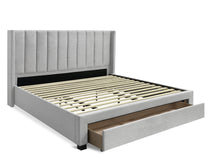Load image into Gallery viewer, Hogan Super King Bed Frame with Storage - Light Grey At Betalife