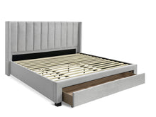 Load image into Gallery viewer, Hogan Super King Bed Frame with Storage - Light Grey
