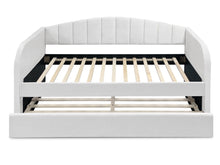 Load image into Gallery viewer, Majura Single Trundle Bed Frame - Cream