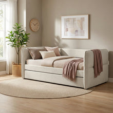 Load image into Gallery viewer, Joyce Single Trundle Bed Frame - Oat White