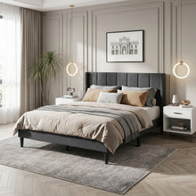Load image into Gallery viewer, Careys Double Bed Frame - Dark Grey