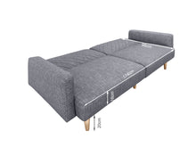 Load image into Gallery viewer, Cordova 3 Seater Sofa Bed - Dark Grey