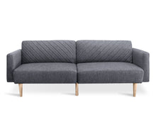 Load image into Gallery viewer, Cordova 3 Seater Sofa Bed - Dark Grey