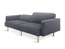 Load image into Gallery viewer, Cordova 3 Seater Sofa Bed - Dark Grey