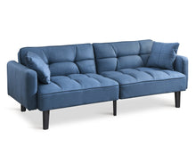 Load image into Gallery viewer, Boston 3 Seater Sofa Bed - Steel Blue

