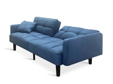 Load image into Gallery viewer, Boston 3 Seater Sofa Bed - Steel Blue
