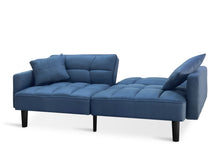 Load image into Gallery viewer, Boston 3 Seater Sofa Bed - Steel Blue
