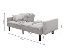 Load image into Gallery viewer, Boston 3 Seater Sofa Bed - Oat White