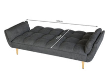 Load image into Gallery viewer, Dover 3 Seater Sofa Bed - Dark Grey
