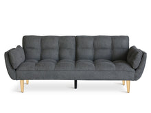 Load image into Gallery viewer, Dover 3 Seater Sofa Bed - Dark Grey
