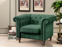 Load image into Gallery viewer, Chesley Velvet Occasional Chair - Green
