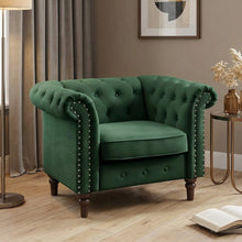 Load image into Gallery viewer, Chesley Velvet Occasional Chair - Green