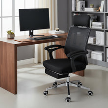 Load image into Gallery viewer, Melissa Office Chair with Footrest - Black