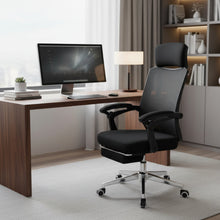 Load image into Gallery viewer, Melissa Office Chair with Footrest - Black