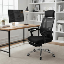 Load image into Gallery viewer, Melissa Office Chair with Footrest - Black
