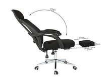 Load image into Gallery viewer, Melissa Office Chair with Footrest - Black
