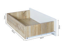 Load image into Gallery viewer, Bram Low Boy 8 Drawer Chest Dresser - Oak + White
