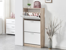 Load image into Gallery viewer, Matilda 3 Drawer Shoe Cabinet Storage Rack - Oak
