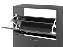 Load image into Gallery viewer, Matilda 3 Drawer Shoe Cabinet Storage Rack - Black

