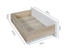 Load image into Gallery viewer, Horotea 4 Drawer Shoe Cabinet Storage - Oak + White
