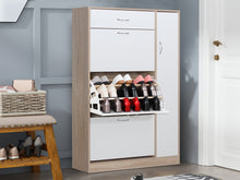 Load image into Gallery viewer, Horotea 4 Drawer Shoe Cabinet Storage - Oak + White
