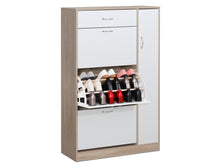 Load image into Gallery viewer, Horotea 4 Drawer Shoe Cabinet Storage - Oak + White
