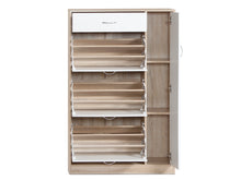 Load image into Gallery viewer, Horotea 4 Drawer Shoe Cabinet Storage - Oak + White
