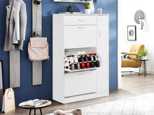 Load image into Gallery viewer, Horotea 4 Drawer Shoe Cabinet Storage Rack - White
