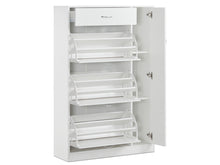 Load image into Gallery viewer, Horotea 4 Drawer Shoe Cabinet Storage Rack - White
