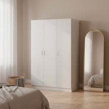 Load image into Gallery viewer, Bram 3 Door Wardrobe Cabinet - White