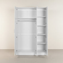 Load image into Gallery viewer, Bram 3 Door Wardrobe Cabinet - White