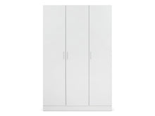 Load image into Gallery viewer, Bram 3 Door Wardrobe Cabinet - White
