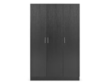 Load image into Gallery viewer, Bram 3 Door Wardrobe Cabinet - Black
