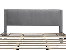 Load image into Gallery viewer, Gower Super King Fabric Bed Frame with 4 Drawers - Grey