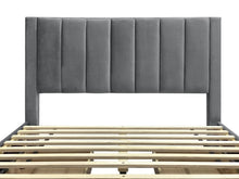 Load image into Gallery viewer, Columbia Double Fabric Bed Frame with 4 Drawers - Grey