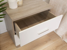 Load image into Gallery viewer, Bram Bedside Table - Oak + White
