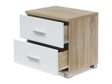 Load image into Gallery viewer, Bram Bedside Table - Oak + White
