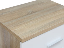 Load image into Gallery viewer, Bram Bedside Table - Oak + White
