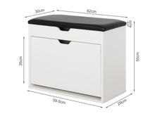 Load image into Gallery viewer, Hawea Wooden Shoe Rack 3 Layer - White
