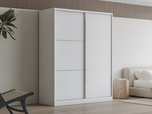 Load image into Gallery viewer, Tonto 160cm Wardrobe With Sliding Doors - White
