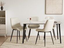 Load image into Gallery viewer, Amaia Dining Chair - Set of 4 - Beige + Black