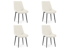 Load image into Gallery viewer, Amaia Dining Chair - Set of 4 - Beige + Black
